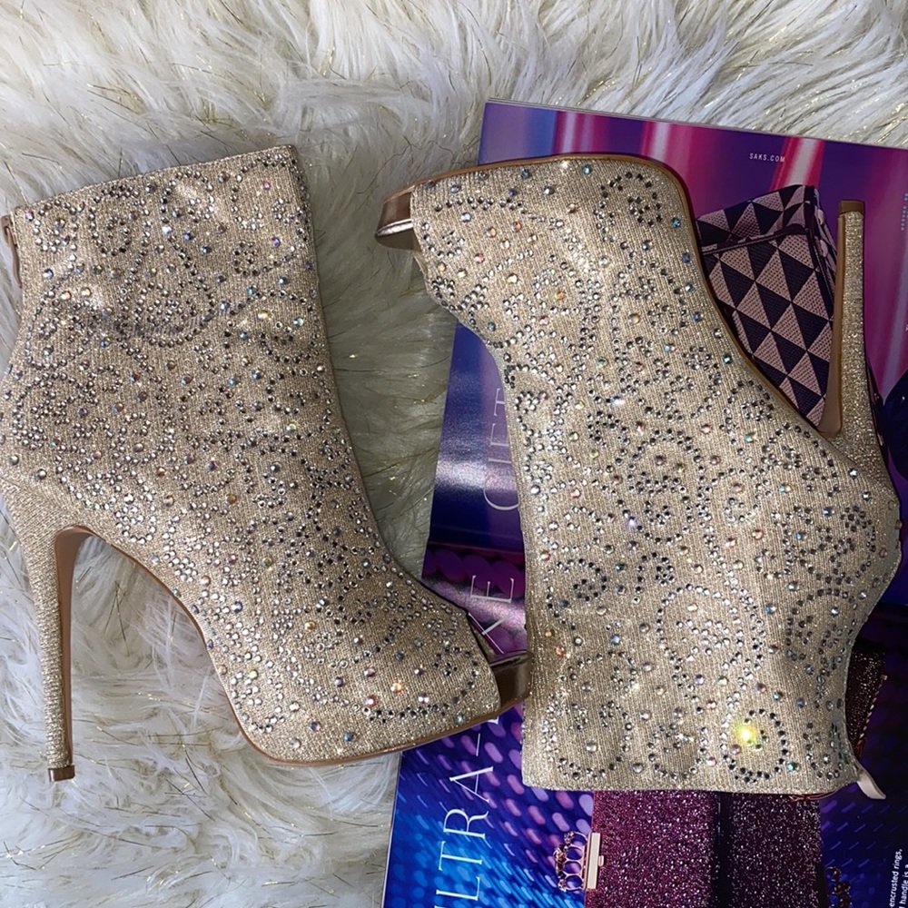 🤩 Lauren Lorraine Bling Rhinestone Crystal Boots 🤩